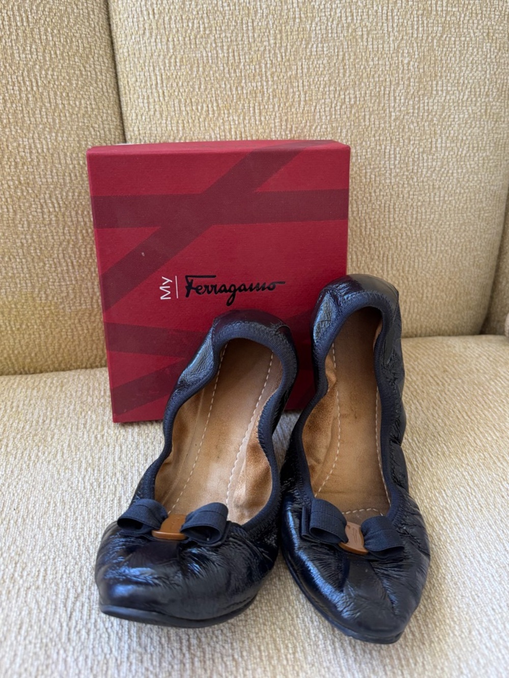 Salvatore Ferragamo My Joy Ballet Flats Nero